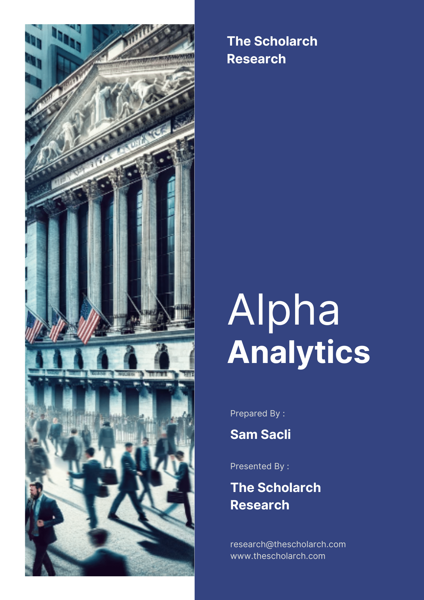 Alpha analytics Report cover